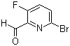 6-溴-3-氟-2-吡啶甲醛分子结构 (CAS 885267-36-7)