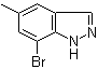 structure of CAS# 885272-97-9, 7-Bromo-5-methyl-1H-indazole