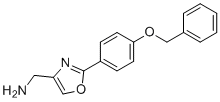 structure of CAS# 885273-44-9, (2-(4-(Benzyloxy)phenyl)oxazol-4-YL)methanamine