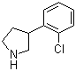 3-(2-Chlorophenyl)pyrrolidine molecular structure (CAS 885277-67-8)
