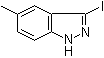 structure of CAS# 885518-92-3, 3-Iodo-5-methyl-1H-indazole