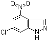 structure of CAS# 885519-50-6, 6-氯-4-硝基-1H-吲唑