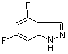 structure of CAS# 885520-26-3, 4,6-Difluoro-1H-indazole