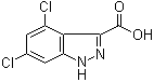 CAS # 885520-64-9, 4,6-Dichloro-1H-indazole-3-carboxylic acid