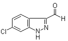 structure of CAS# 885521-37-9, 6-Chloro-1H-indazole-3-carboxaldehyde