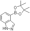 structure of CAS# 885618-33-7, 1H-Indazol-4-ylboronic acid pinacol ester