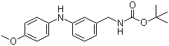 structure of CAS# 886362-41-0, N-(3-Boc-aminomethylphenyl)-N-(4-methoxyphenyl)amine
