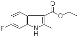 structure of CAS# 886362-69-2, 6-氟-2-甲基-1H-吲哚-3-羧酸乙酯