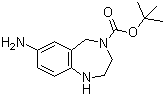 structure of CAS# 886364-45-0, 4-Boc-7-amino-2,3,4,5-tetrahydro-1H-benzo[e][1,4]diazepine