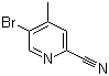 structure of CAS# 886364-86-9, 5-Bromo-4-methylpyridine-2-carbonitrile
