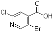 structure of CAS# 886365-31-7, 5-Bromo-2-chloroisonicotinic acid