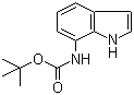 structure of CAS# 886365-44-2, 7-N-Boc-Amino-indole