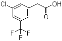 structure of CAS# 886496-99-7, 3-氯-5-(三氟甲基)苯乙酸