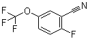 structure of CAS# 886498-08-4, 2-Fluoro-5-(trifluoromethoxy)benzonitrile