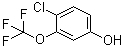 4-氯-3-(三氟甲氧基)苯酚分子结构 (CAS 886500-85-2)