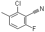 structure of CAS# 886500-98-7, 2-Chloro-6-fluoro-3-methylbenzonitrile