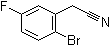 structure of CAS# 886761-96-2, 2-Bromo-5-fluorobenzeneacetonitrile