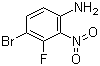 structure of CAS# 886762-75-0, 4-Bromo-3-fluoro-2-nitroaniline