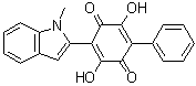 CAS # 887407-21-8, 2,5-Dihydroxy-3-(1-methyl-1H-indol-2-yl)-6-phenyl-2,5-cyclohexadiene-1,4-dione