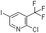 structure of CAS# 887707-25-7, 2-Chloro-5-iodo-3-(trifluoromethyl)pyridine