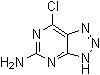 structure of CAS# 88780-84-1, 7-Chloro-3H-1,2,3-triazolo[4,5-d]pyrimidin-5-amine
