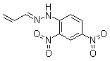 2-丙烯醛 2-(2,4-二硝基苯基)腙分子结构 (CAS 888-54-0)