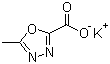 structure of CAS# 888504-28-7, 5-Methyl-1,3,4-oxadiazole-2-carboxylic acid potassium salt