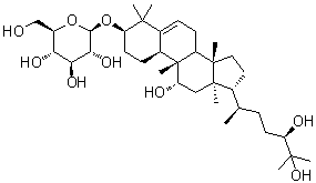 CAS # 88901-39-7, Mogroside I-E1, (3beta,9beta,10alpha,11alpha,24R)-11,24,25-Trihydroxy-9-methyl-19-norlanost-5-en-3-yl beta-D-glucopyranoside