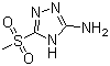 structure of CAS# 88982-32-5, 5-(Methylsulfonyl)-4H-1,2,4-triazol-3-amine