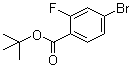 structure of CAS# 889858-12-2, tert-Butyl 4-bromo-2-fluorobenzoate