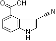 CAS # 889942-85-2, 3-Cyano-1H-indole-4-carboxylic acid