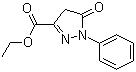 structure of CAS# 89-33-8, 1-苯基-5-吡唑啉酮-3-甲酸乙酯