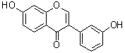 7-Hydroxy-3-(3-hydroxyphenyl)-4H-1-benzopyran-4-one molecular structure (CAS 89019-85-2)