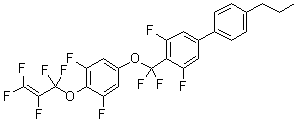 CAS # 890403-38-0, 4-[[3,5-Difluoro-4-[(1,1,2,3,3-pentafluoro-2-propenyl)oxy]phenoxy]difluoromethyl]-3,5-difluoro-4'-propyl-1,1'-biphenyl