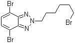 structure of CAS# 890704-02-6, 4,7-Dibromo-2-(6-bromohexyl)-2H-benzotriazole