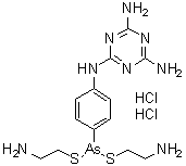 structure of CAS# 89141-50-4, Melarsomine dihydrochloride