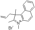 1,2,3-Trimethyl-1-(2-propen-1-yl)-1H-benz[e]indolium bromide molecular structure (CAS 891503-79-0)