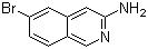 6-溴异喹啉-3-胺分子结构 (CAS 891785-28-7)