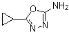 5-环丙基-1,3,4-恶二唑-2-胺分子结构 (CAS 89179-60-2)