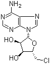 structure of CAS# 892-48-8, 5'-氯-5'-脱氧腺苷