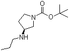 structure of CAS# 892390-30-6, tert-Butyl (3S)-3-(propylamino)pyrrolidine-1-carboxylate