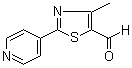 structure of CAS# 892502-19-1, 4-甲基-2-(4-吡啶基)-5-噻唑甲醛