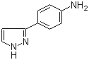 4-(1H-Pyrazol-3-yl)aniline molecular structure (CAS 89260-45-7)
