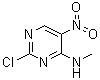2-氯-N-甲基-5-硝基-4-嘧啶胺分子结构 (CAS 89283-49-8)