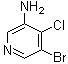 3-Amino-5-bromo-4-chloropyridine molecular structure (CAS 89283-92-1)