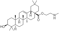2-(Methylamino)ethyl oleanolate molecular structure (CAS 892869-49-7)