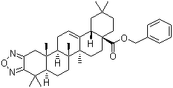 CAS 登录号：892869-54-4, 齐墩果-12-烯[2,3-c][1,2,5]恶二唑-28-酸苯甲酯