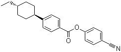 structure of CAS# 89331-97-5, 4-Cyanophenyl 4-trans-(4-ethylcyclohexyl)benzoate