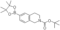 structure of CAS# 893566-72-8, N-Boc-1,2,3,4-四氢异喹啉-6-硼酸嚬哪醇酯