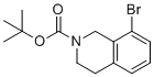 Tert-butyl 8-bromo-1,2,3,4-tetrahydroisoquinoline-2-carboxylate molecular structure (CAS 893566-75-1)